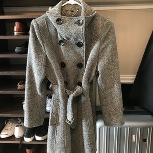 Guess Wool Blend Coat Petite Small